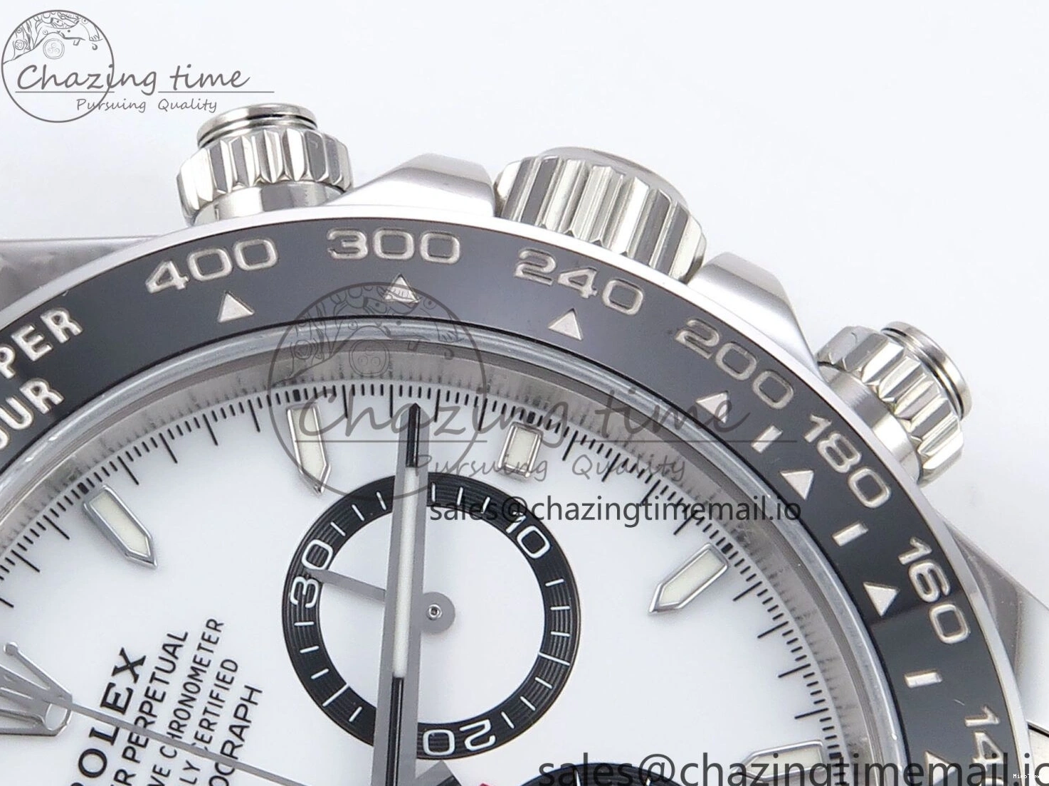 MiroTime 0323 Refined Daytona 126500 VSF 1:1 Best Edition 904L Steel White Dial on SS Braclet DD 1238